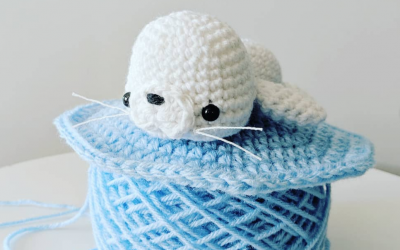 Harp Seal Pup Amigurumi Crochet Pattern