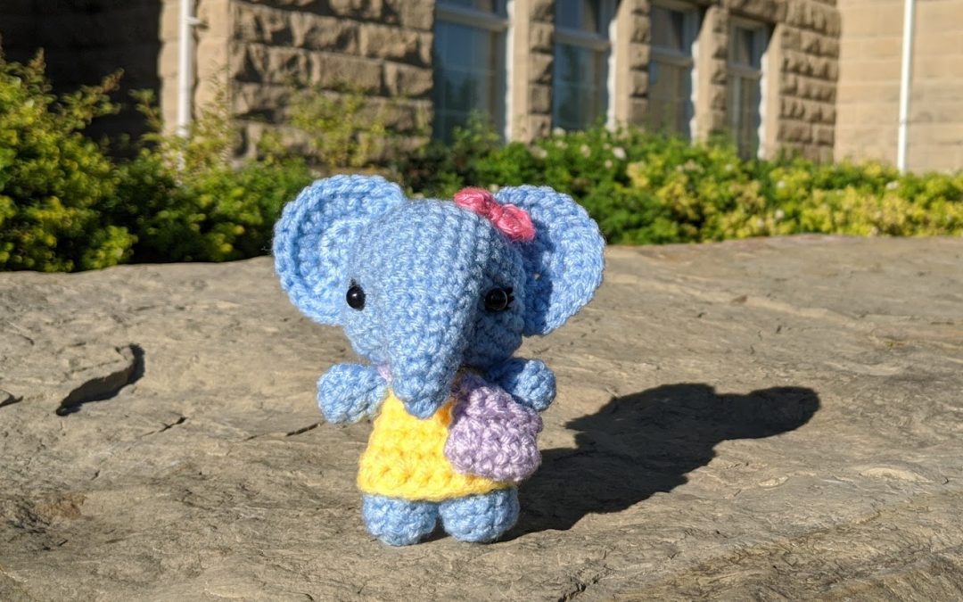 Schoolkid Elephant Amigurumi Crochet Pattern