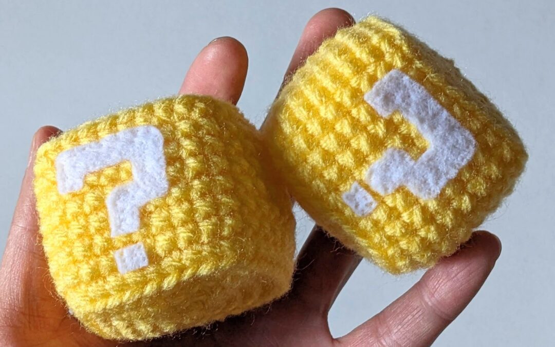 Nintendo Question Block Amigurumi Crochet Pattern